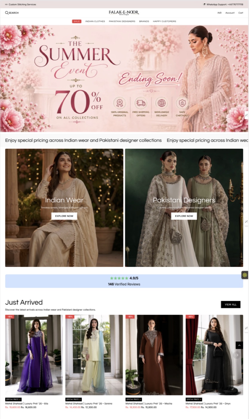 Conversion-focused Shopify storefront