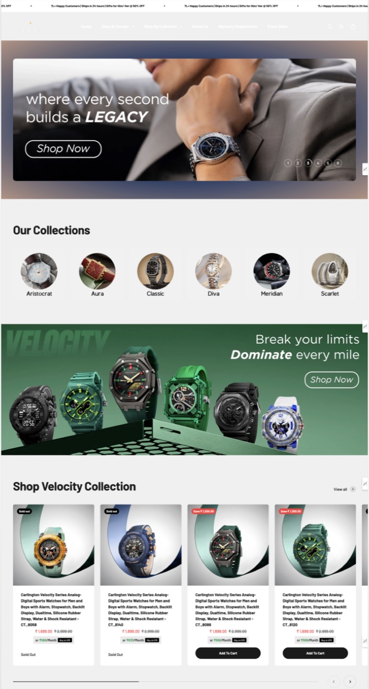 Polished Shopify experience end to end