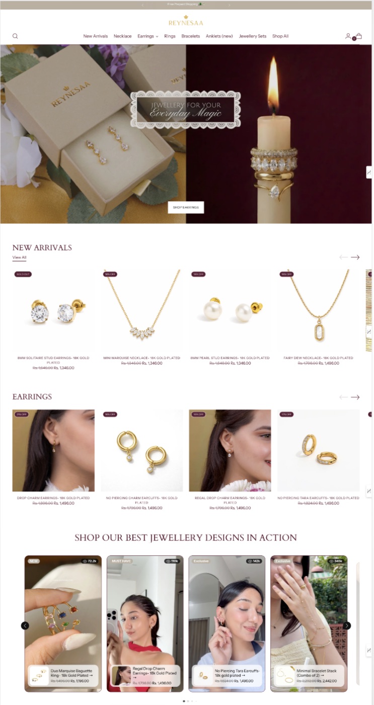 Shopify store with a premium feel