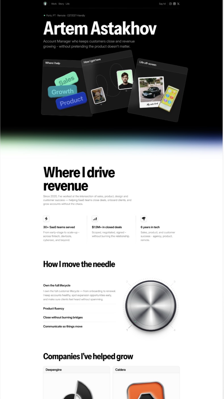 Conversion-focused service site