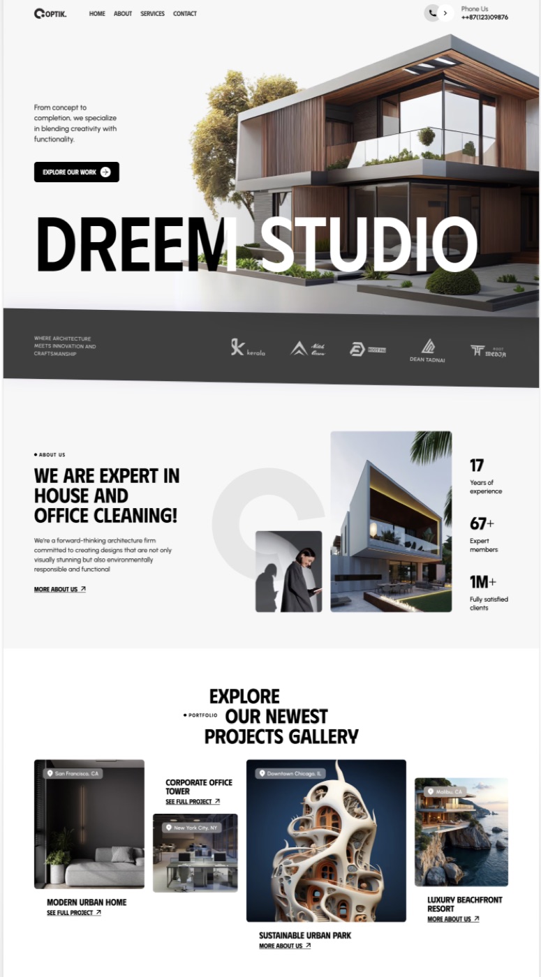 Authority-building brand website