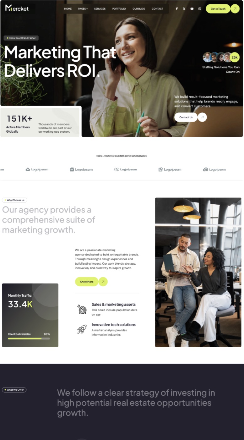 Professional site that builds trust